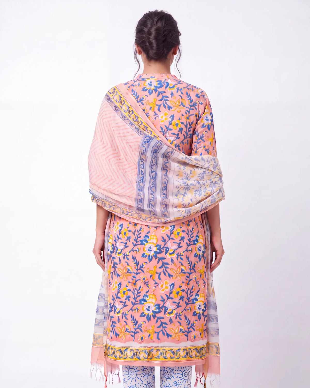 Blue Pink Jaipuri