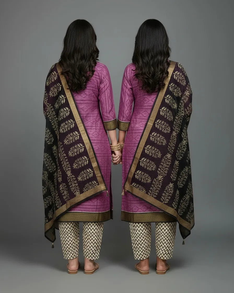Purple Black Cotton