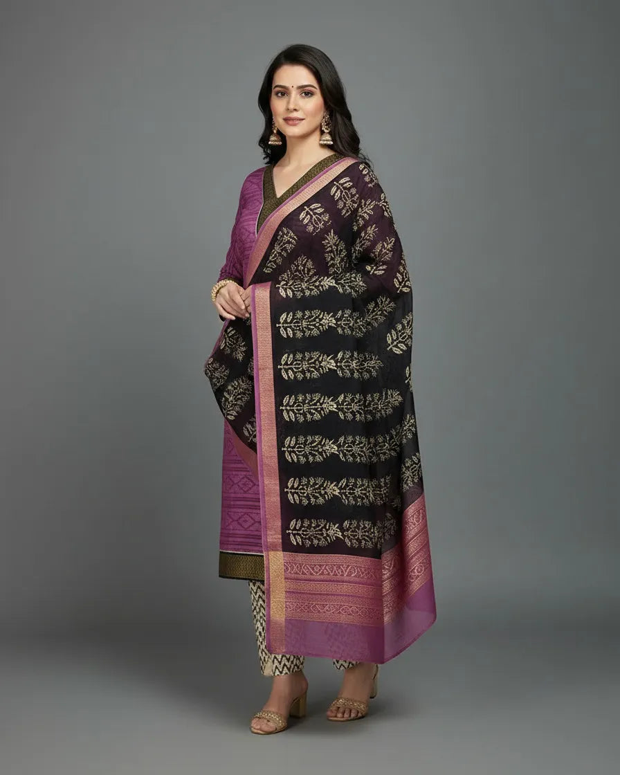 Purple Black Cotton