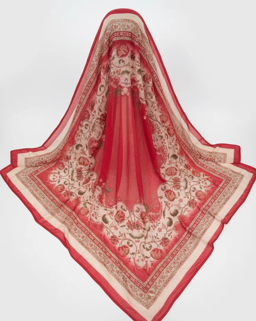 Red Mirror Work Readymade suit