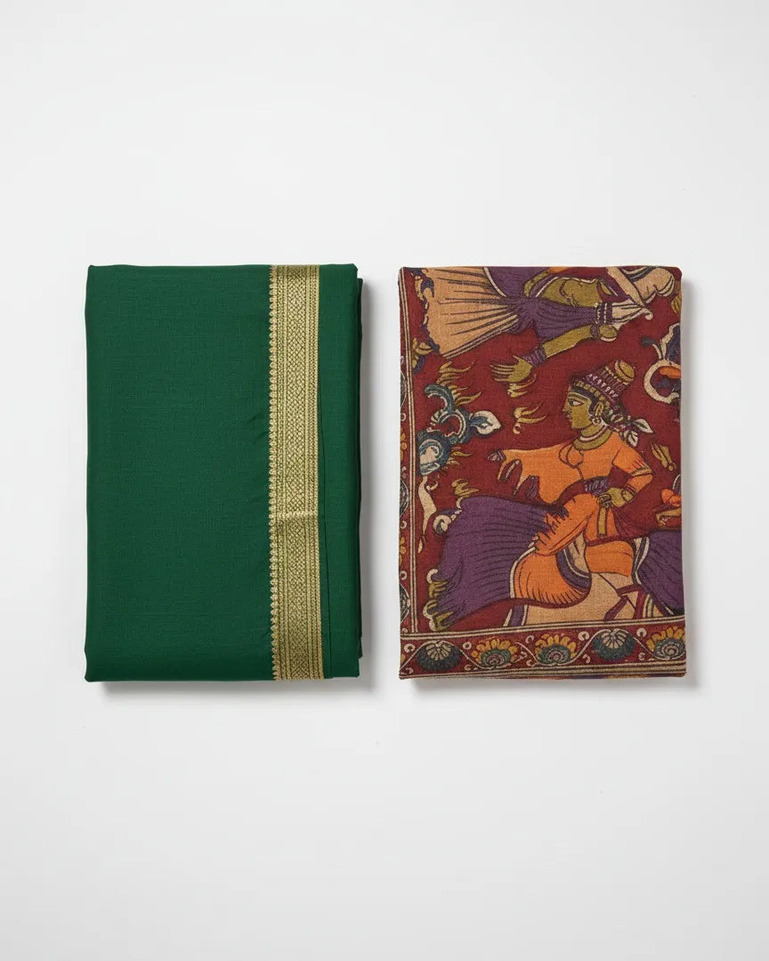 Green Maheshwari Silk