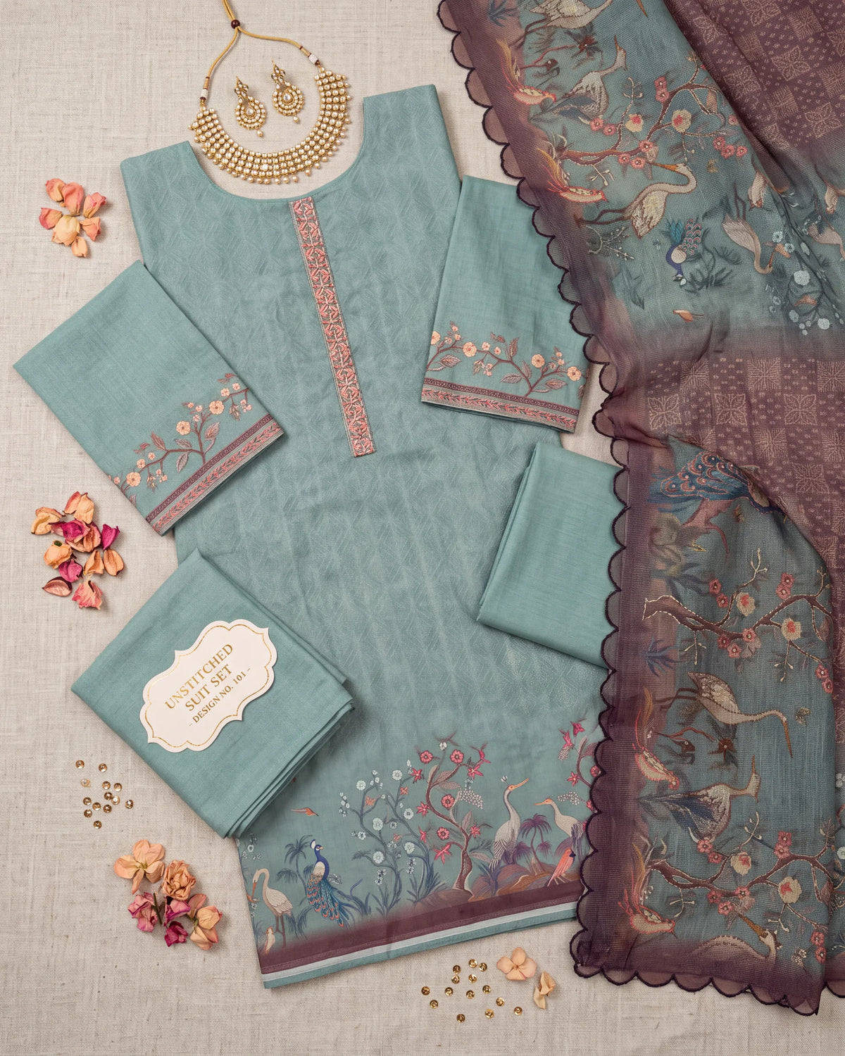 Green Brown Tissue Set