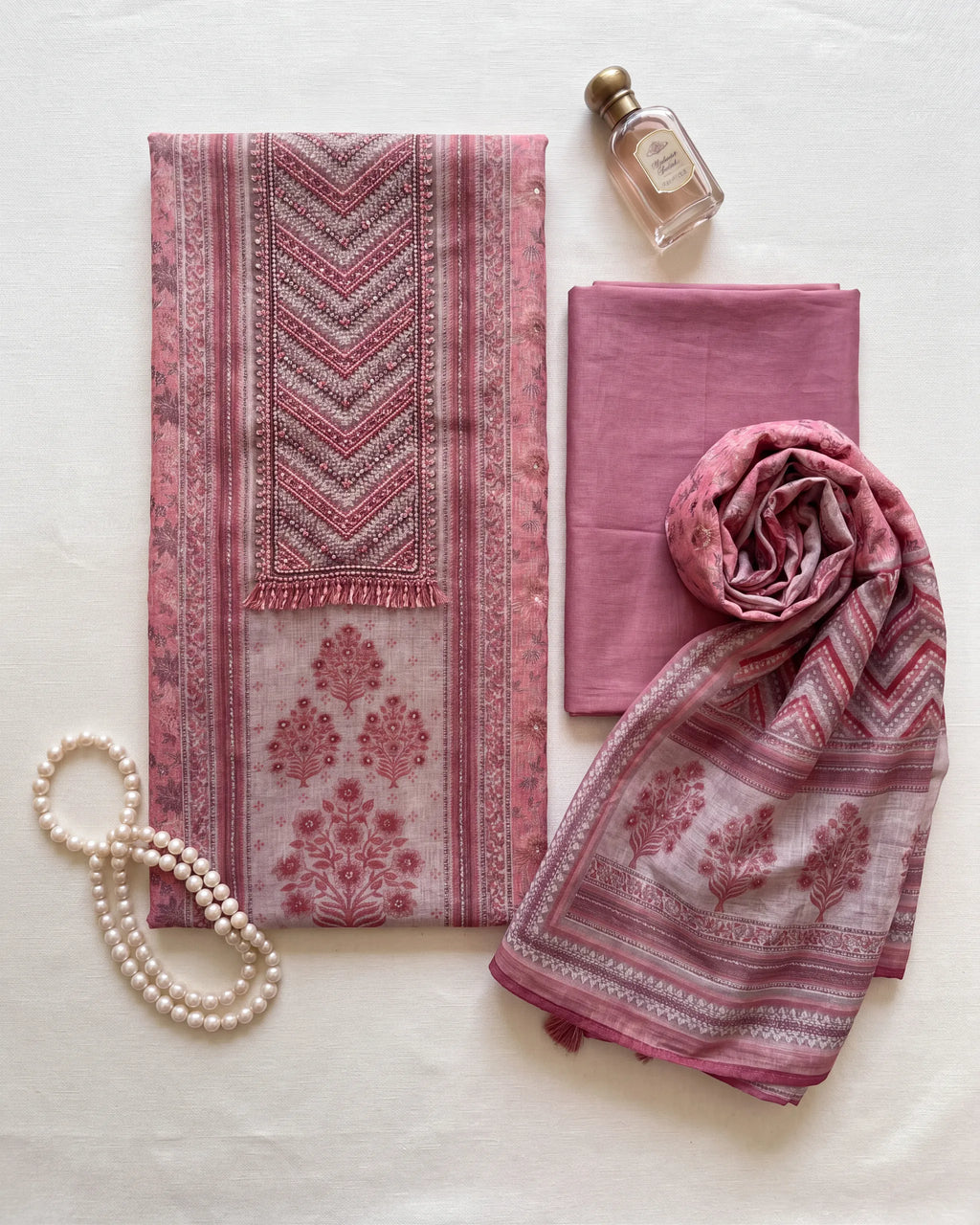 Pink Beige Kora Cotton