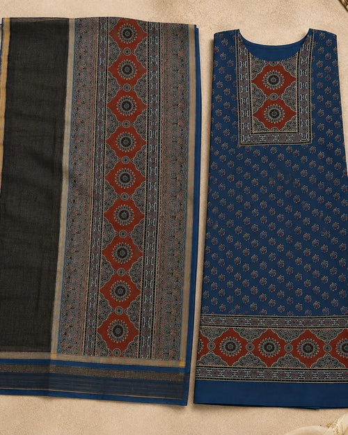 Blue Red Ajrakh