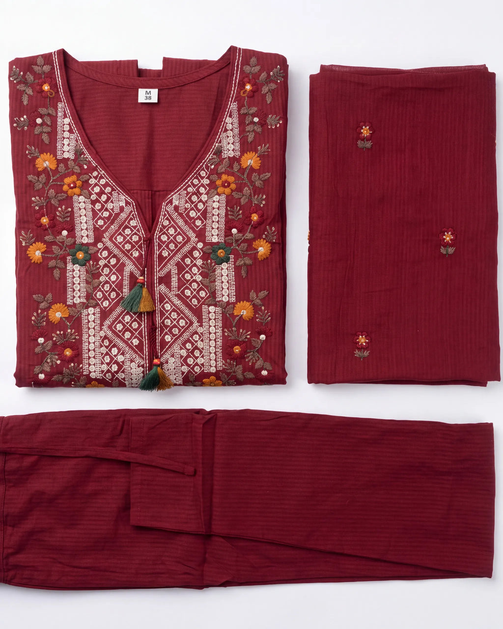 Red Sanganeri Readymade