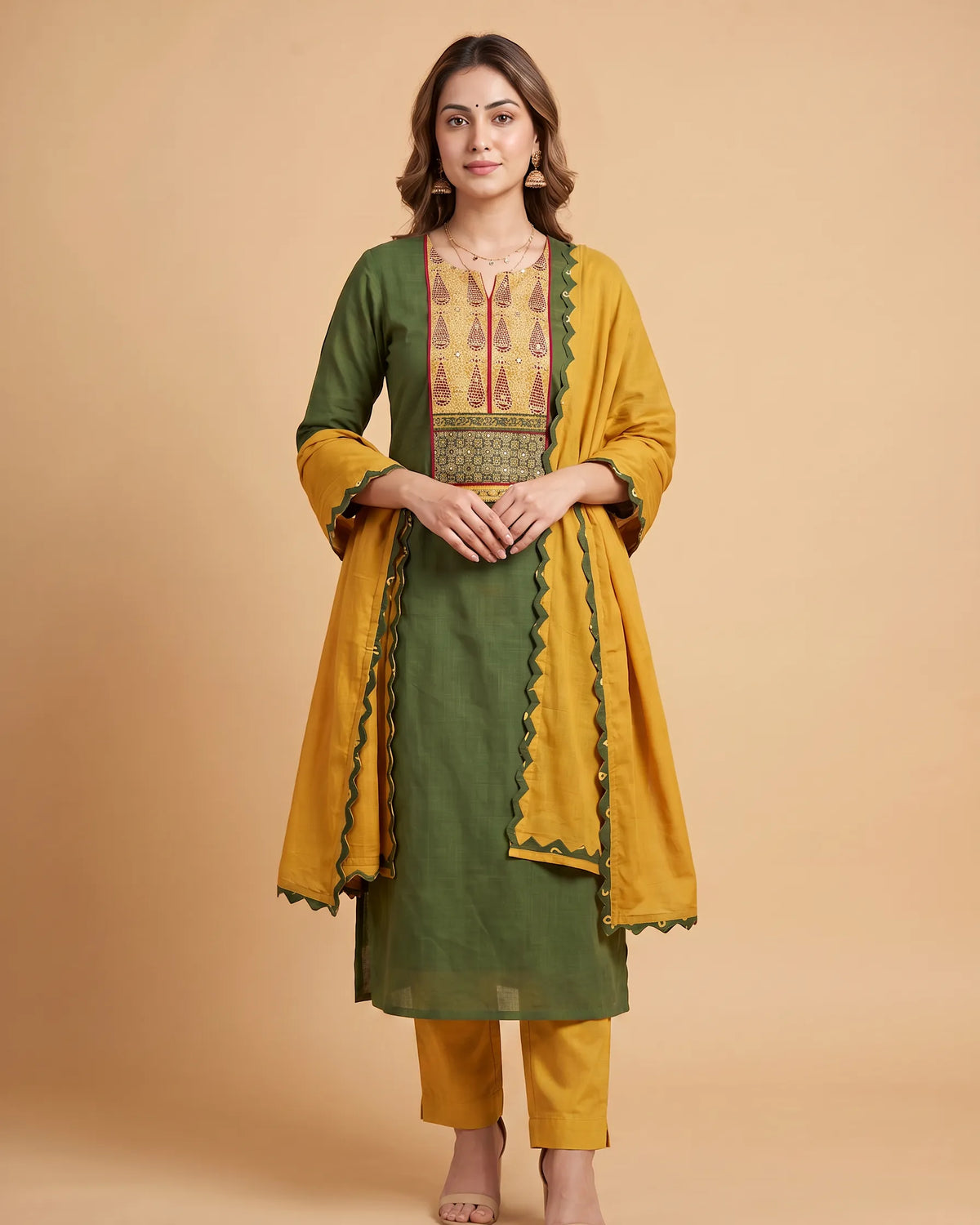 Green Yellow Cotton