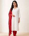White Chikankari Kurta