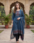 Blue Red Ajrakh