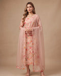 Pink Gold Chanderi