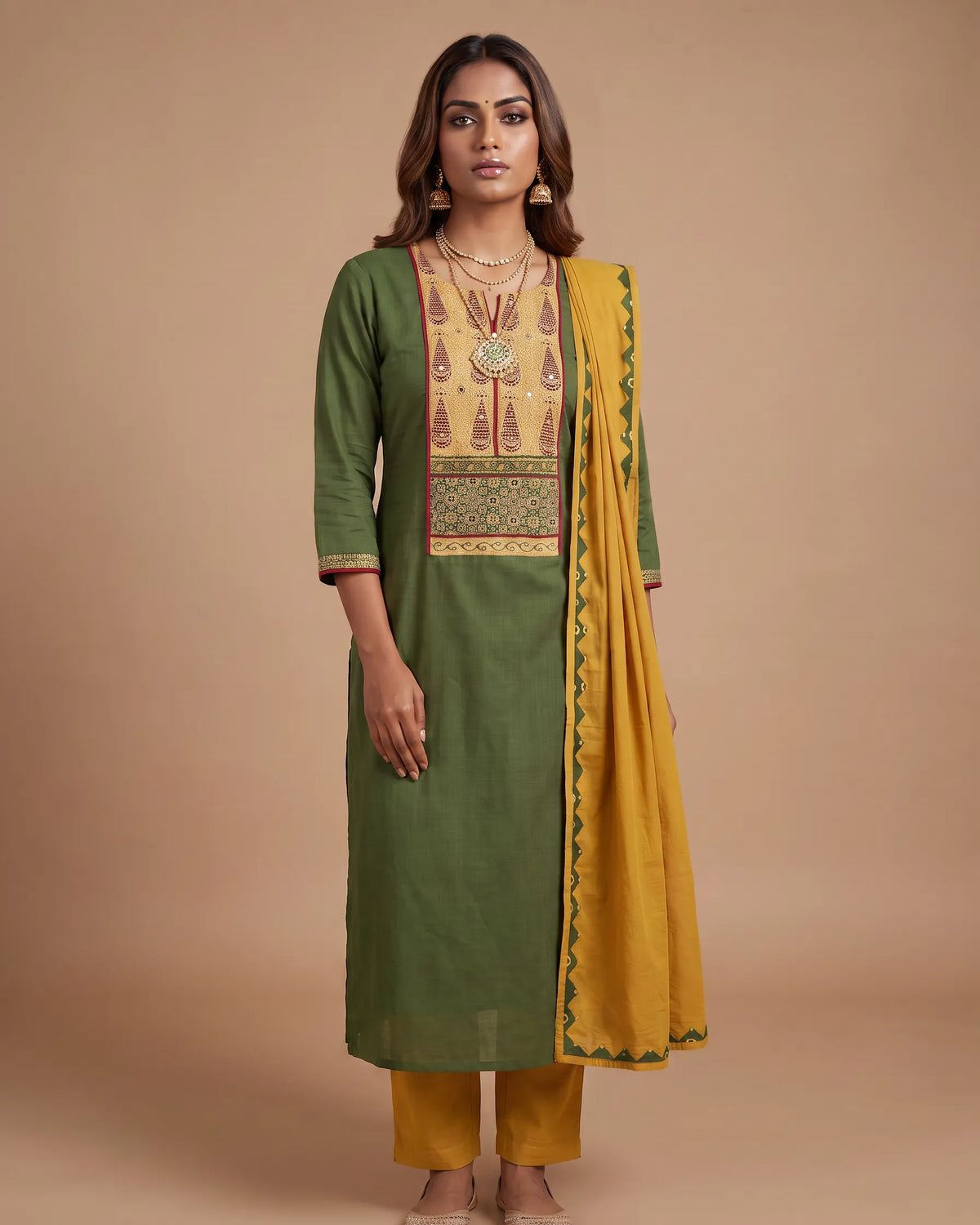 Green Yellow Cotton