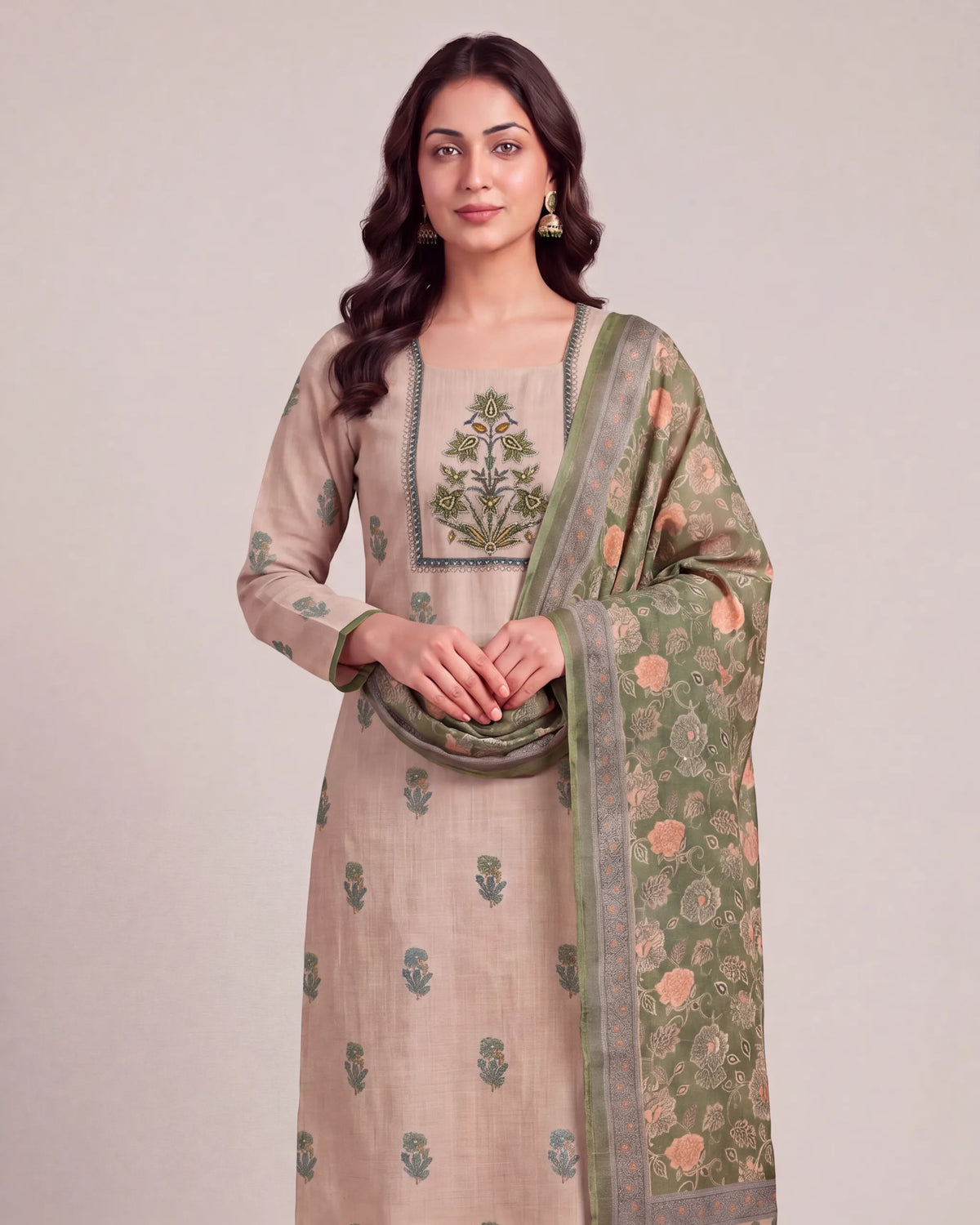 Beige Green Kora