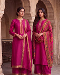 Burgundy Cotton Silk