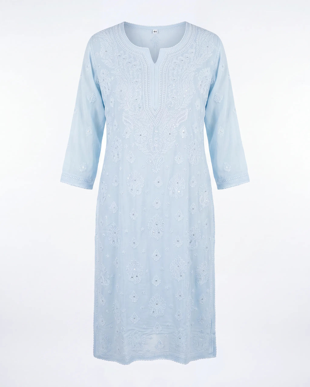 Blue Sequins Chikankari Readymade