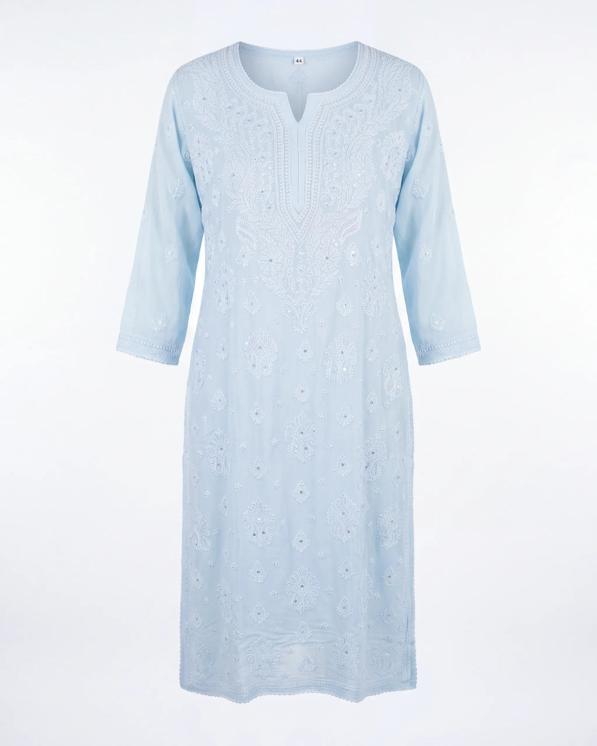 Blue Sequins Chikankari Readymade