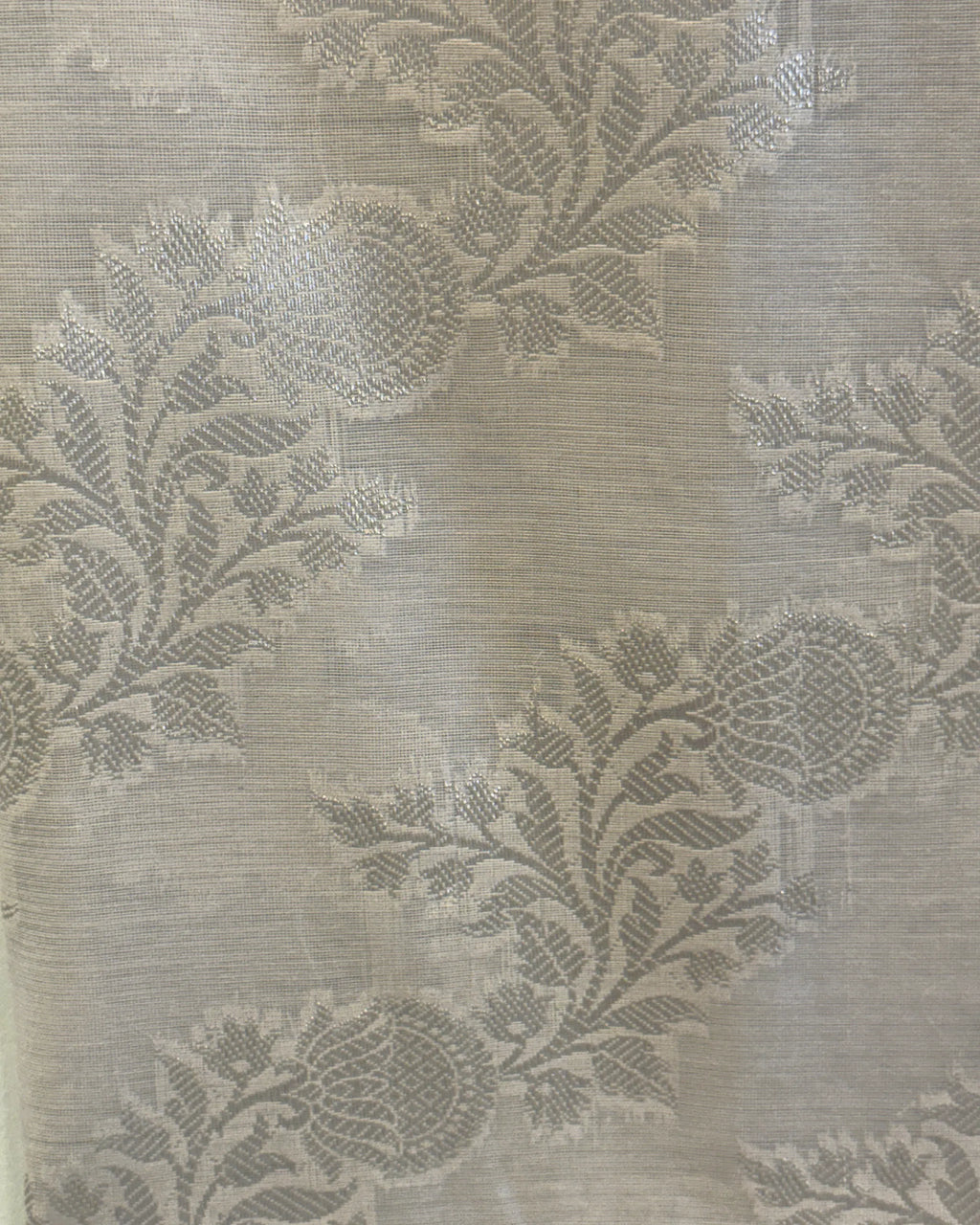 Grey Pink Chanderi