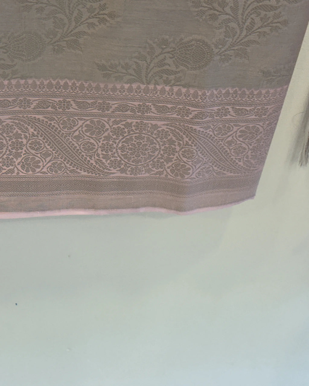 Grey Pink Chanderi