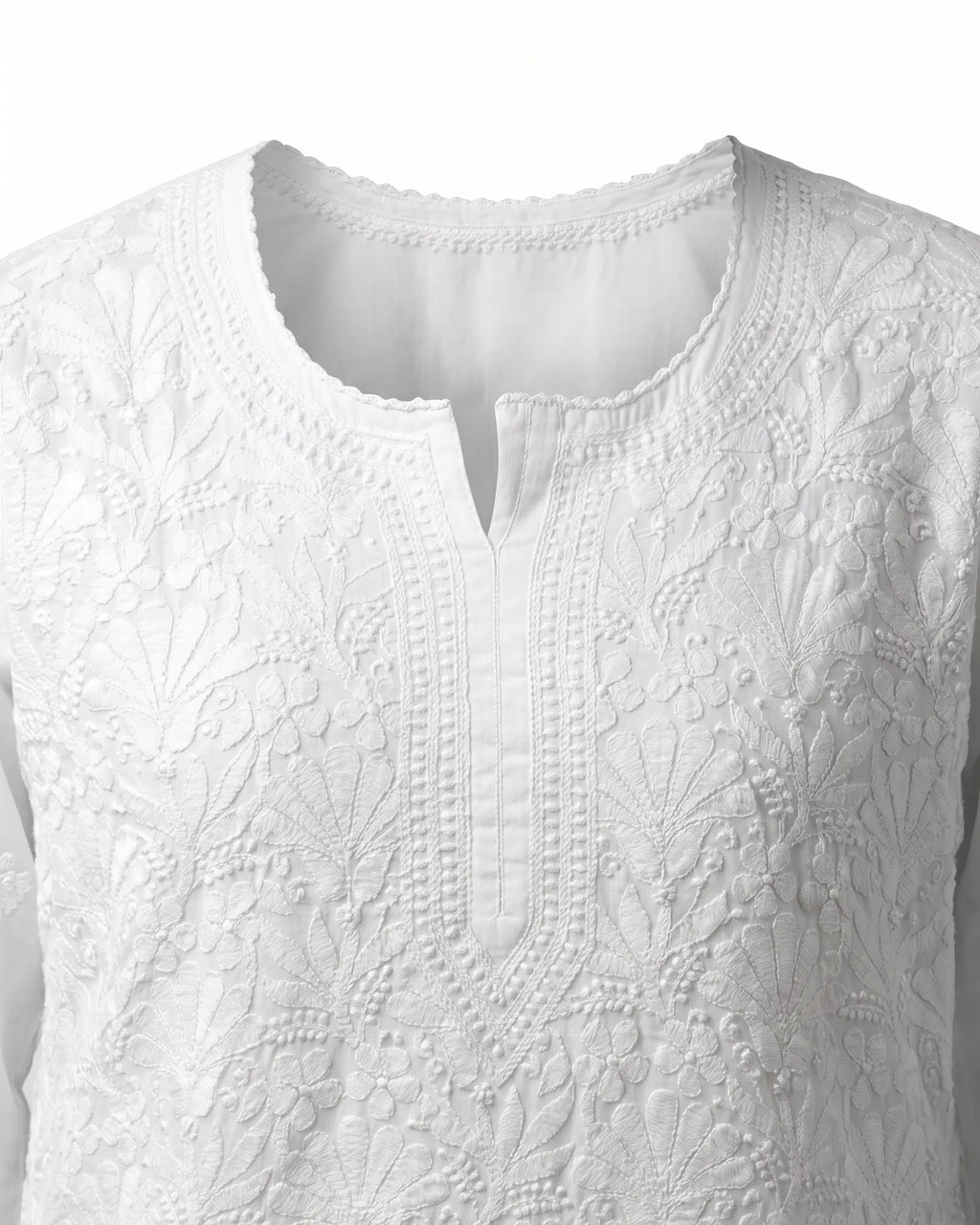 White Chikankari Kurta