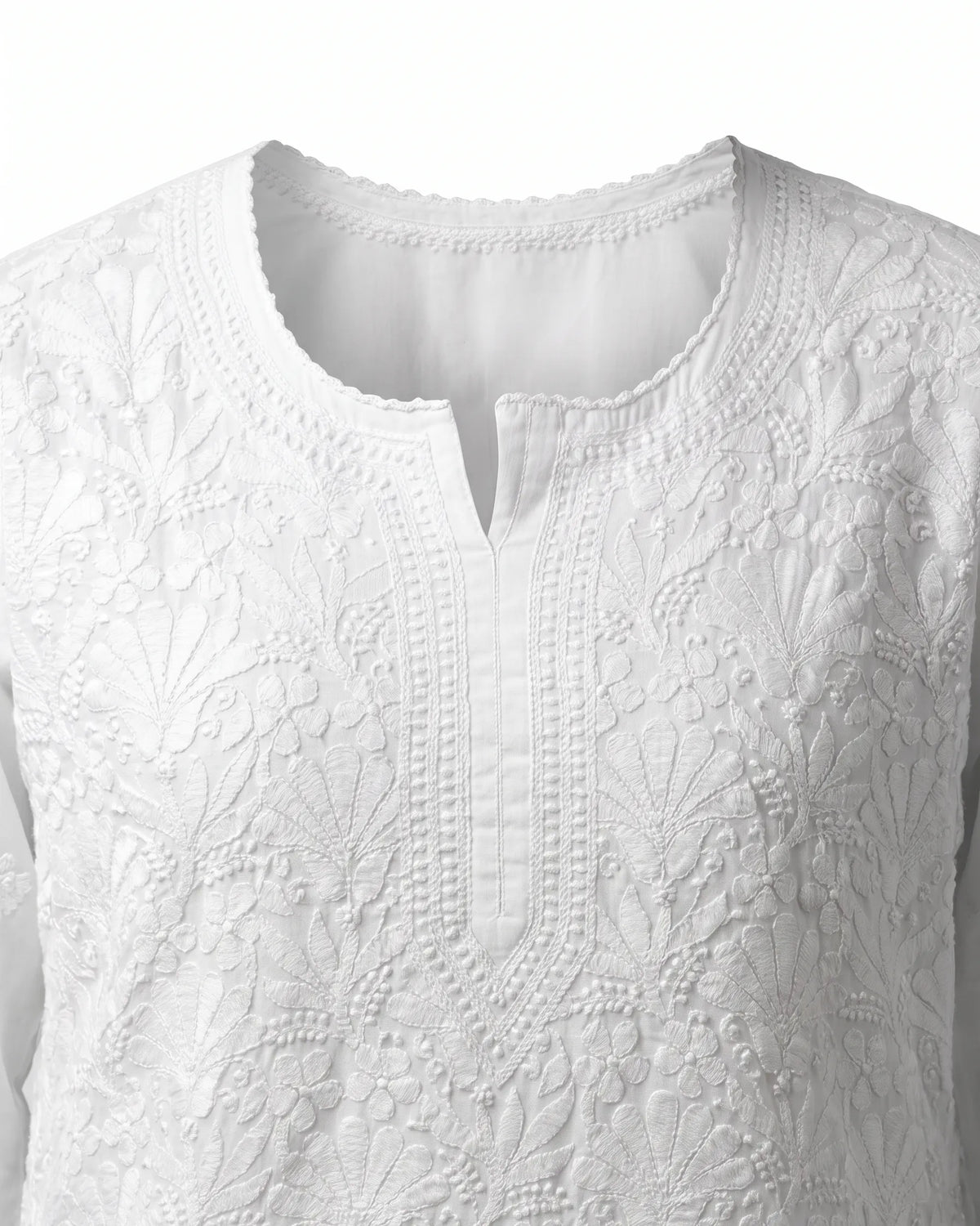 White Chikankari Kurta