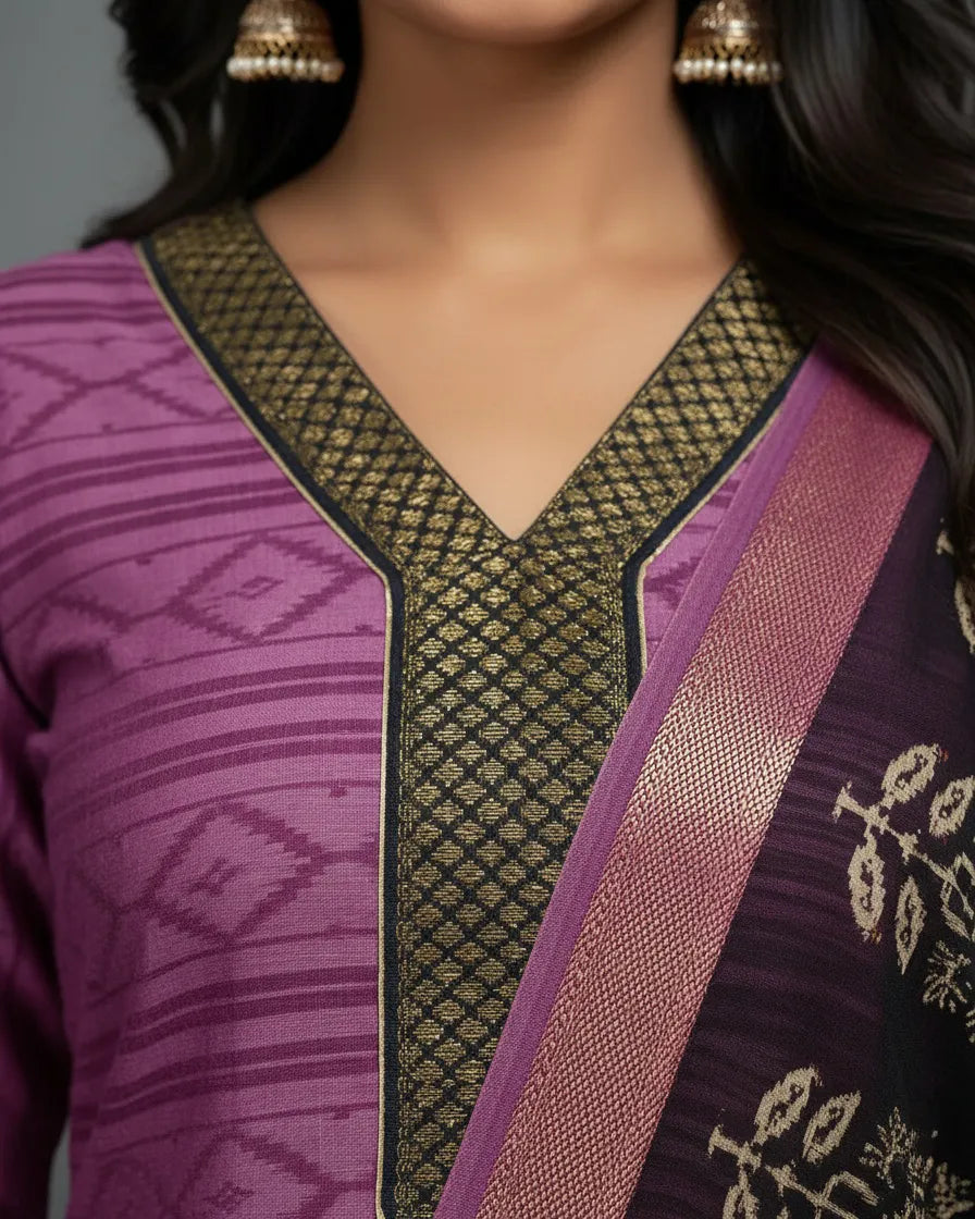 Purple Black Cotton