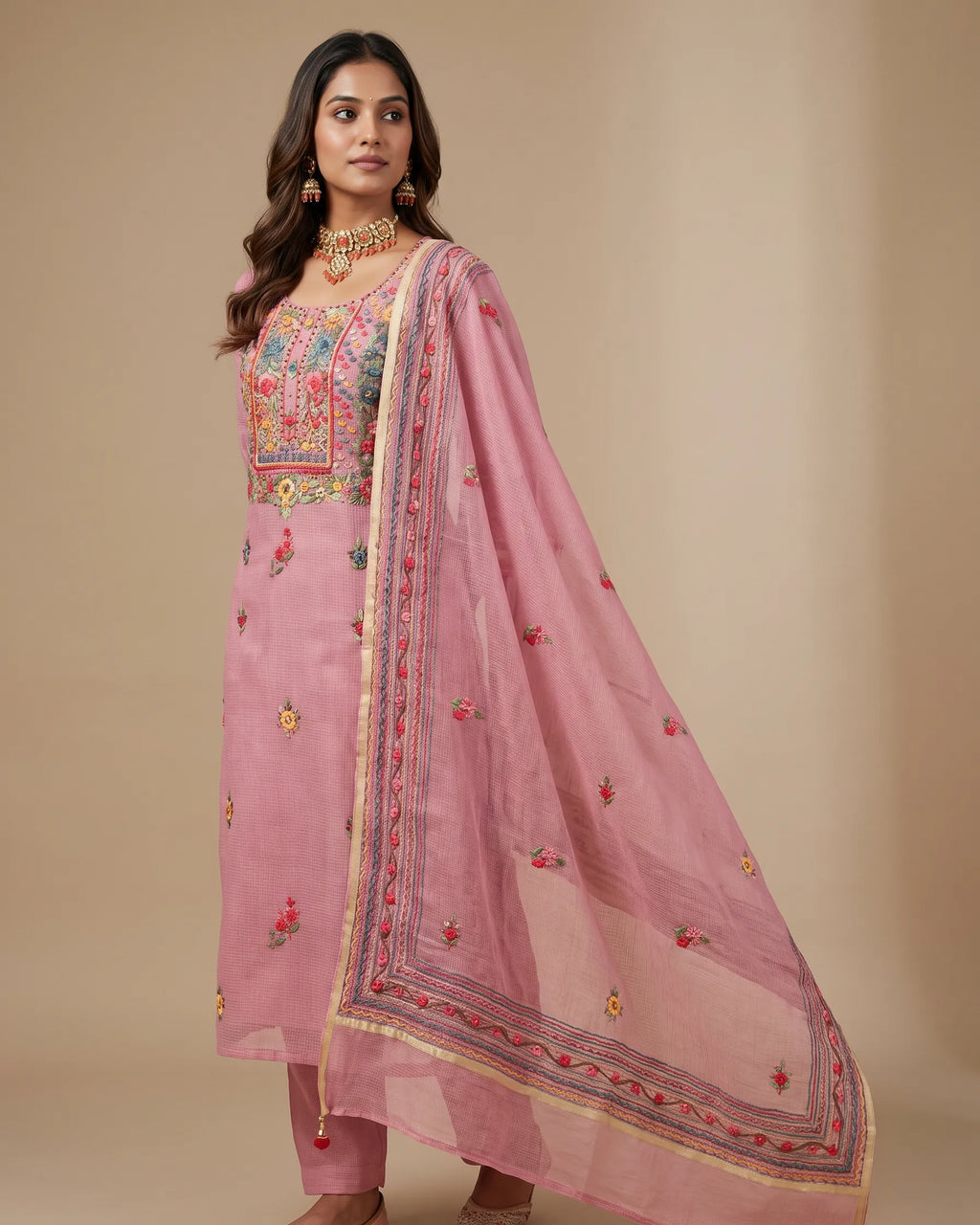 Pink Phulkari