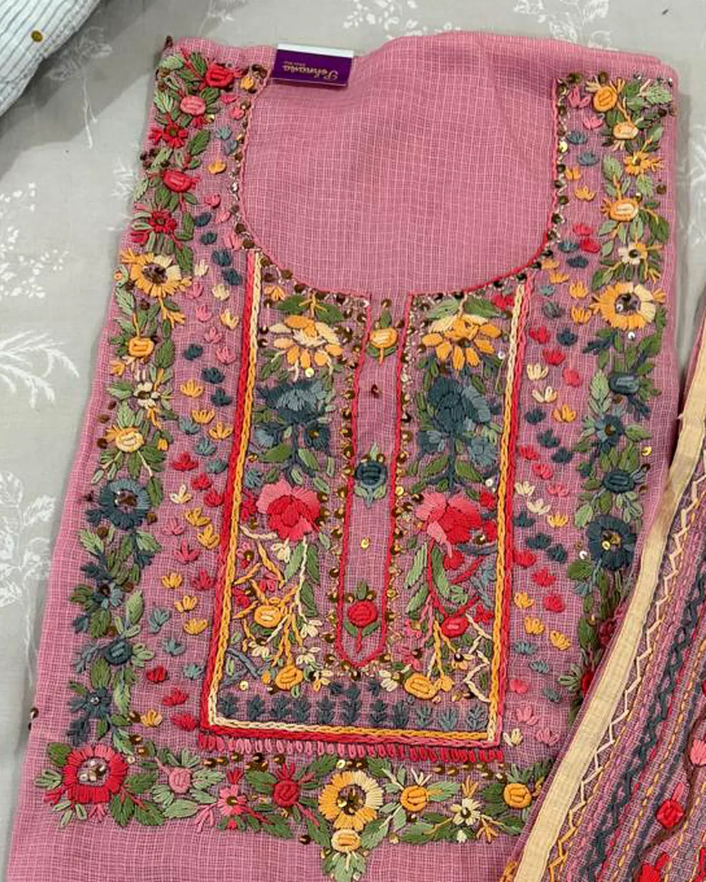 Pink Phulkari
