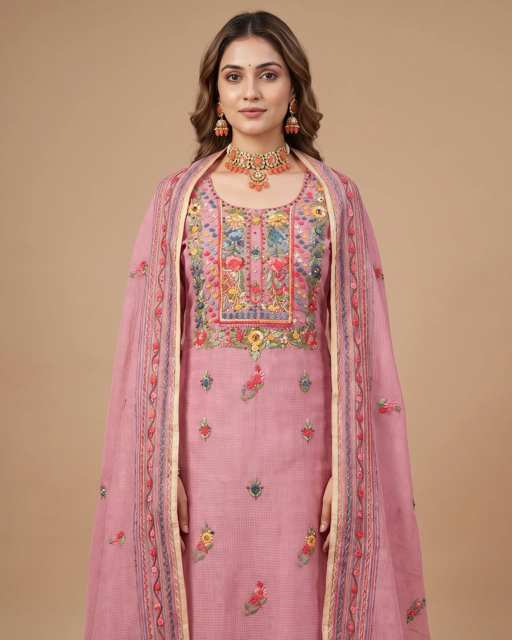 Pink Phulkari