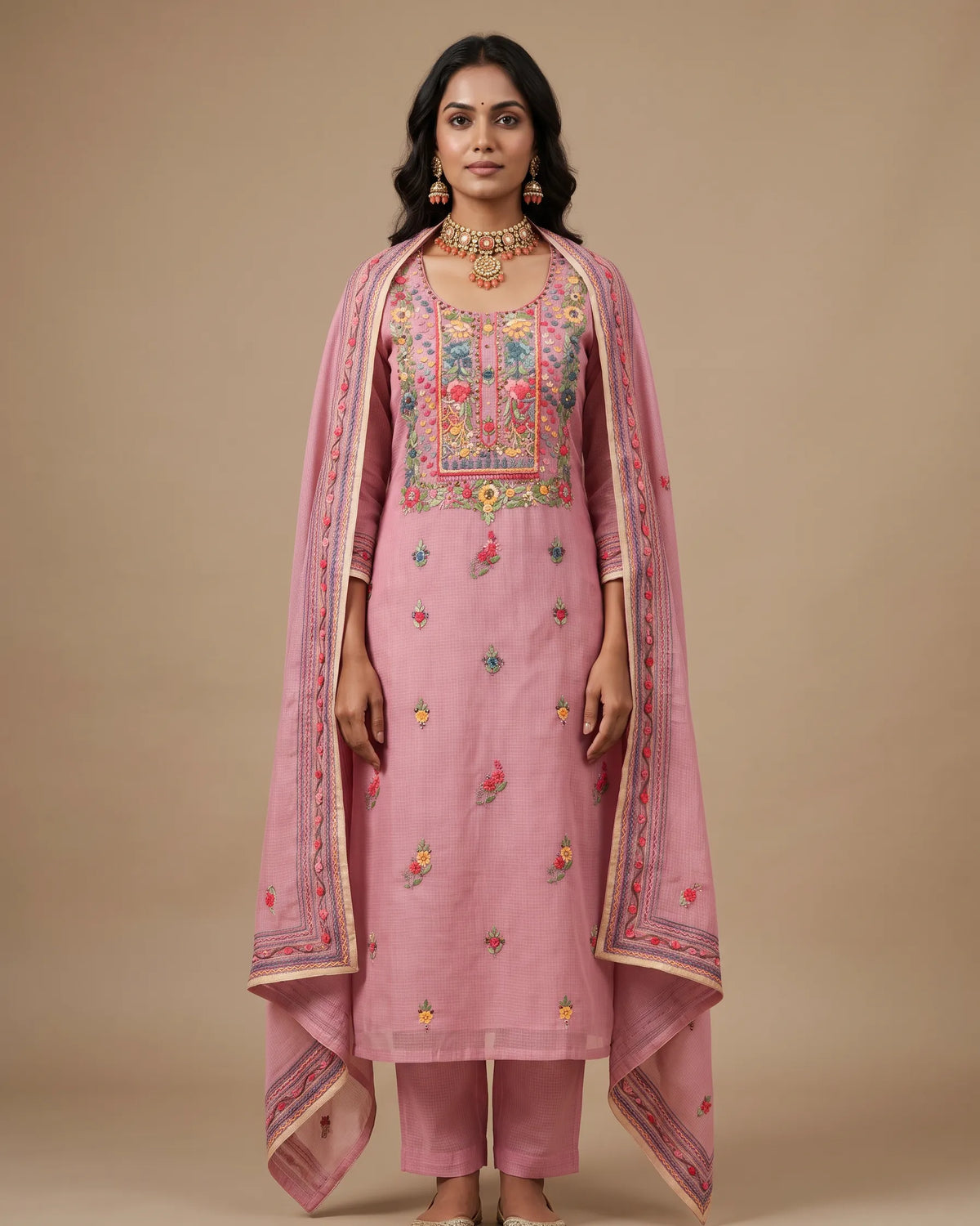 Pink Phulkari