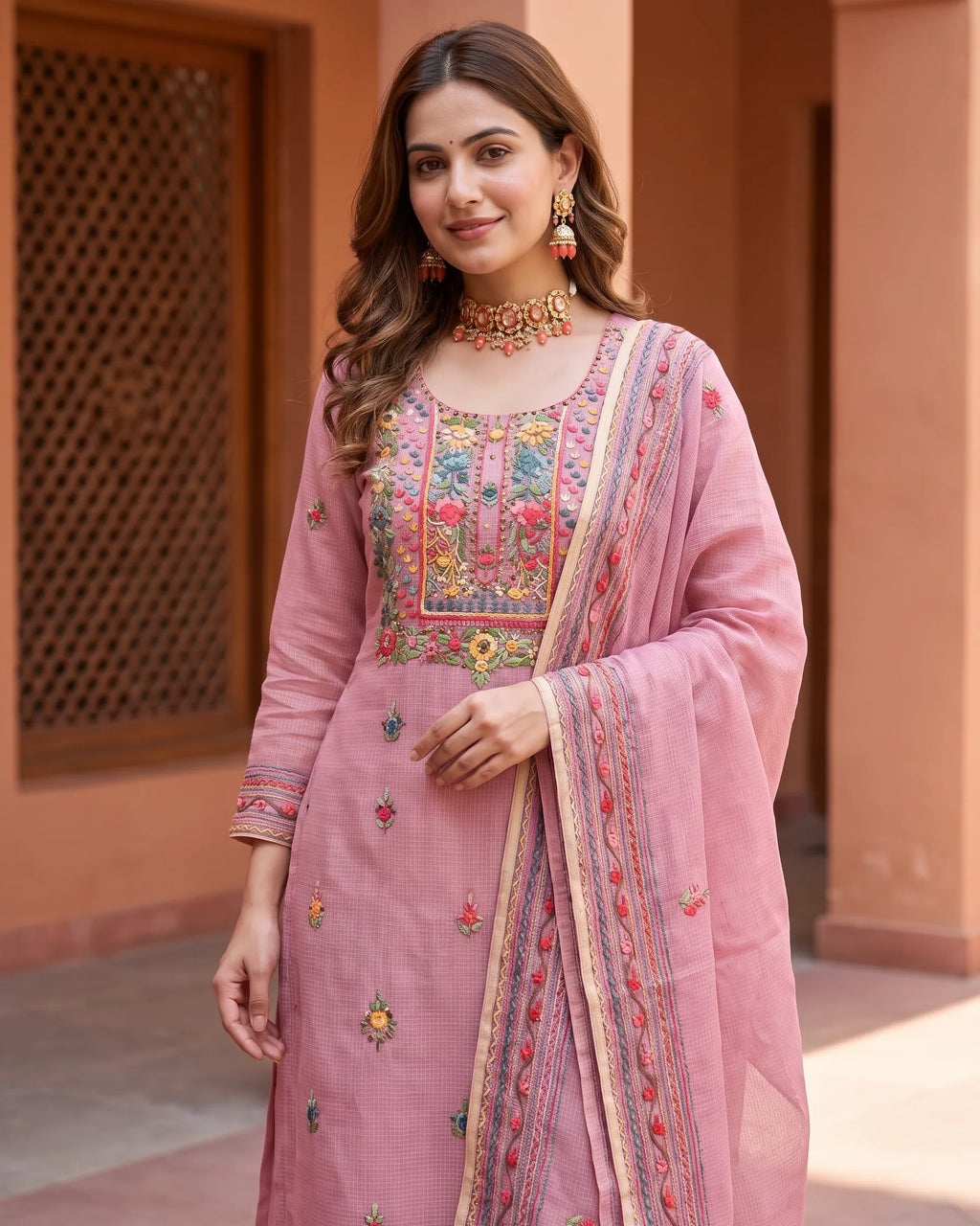 Pink Phulkari