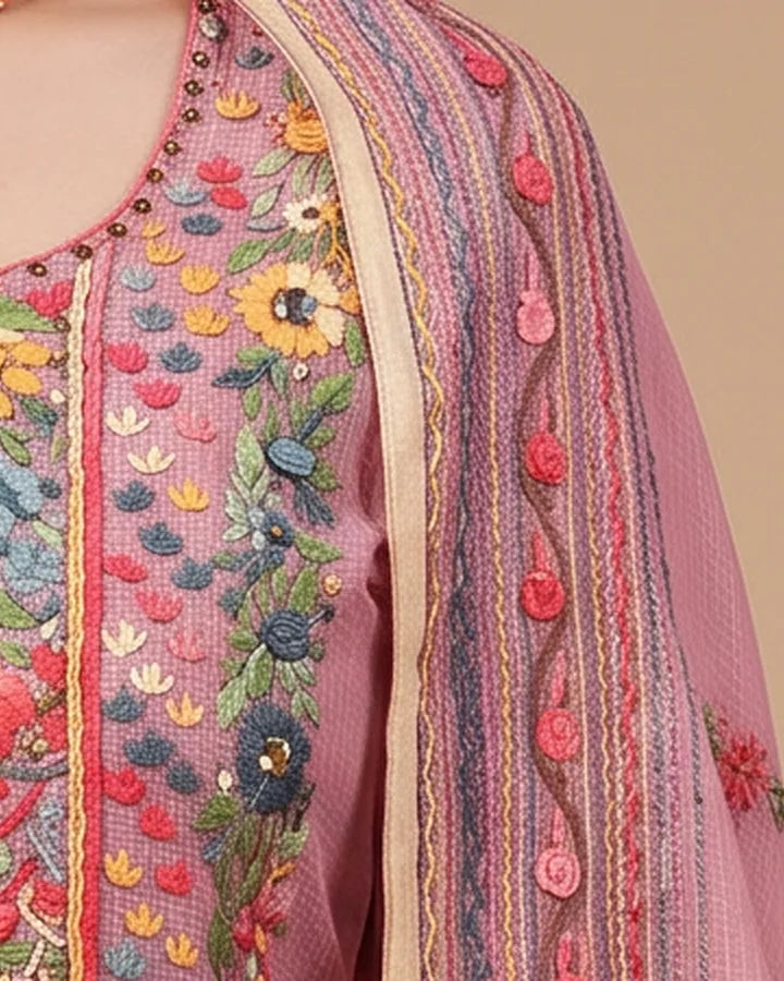 Pink Phulkari